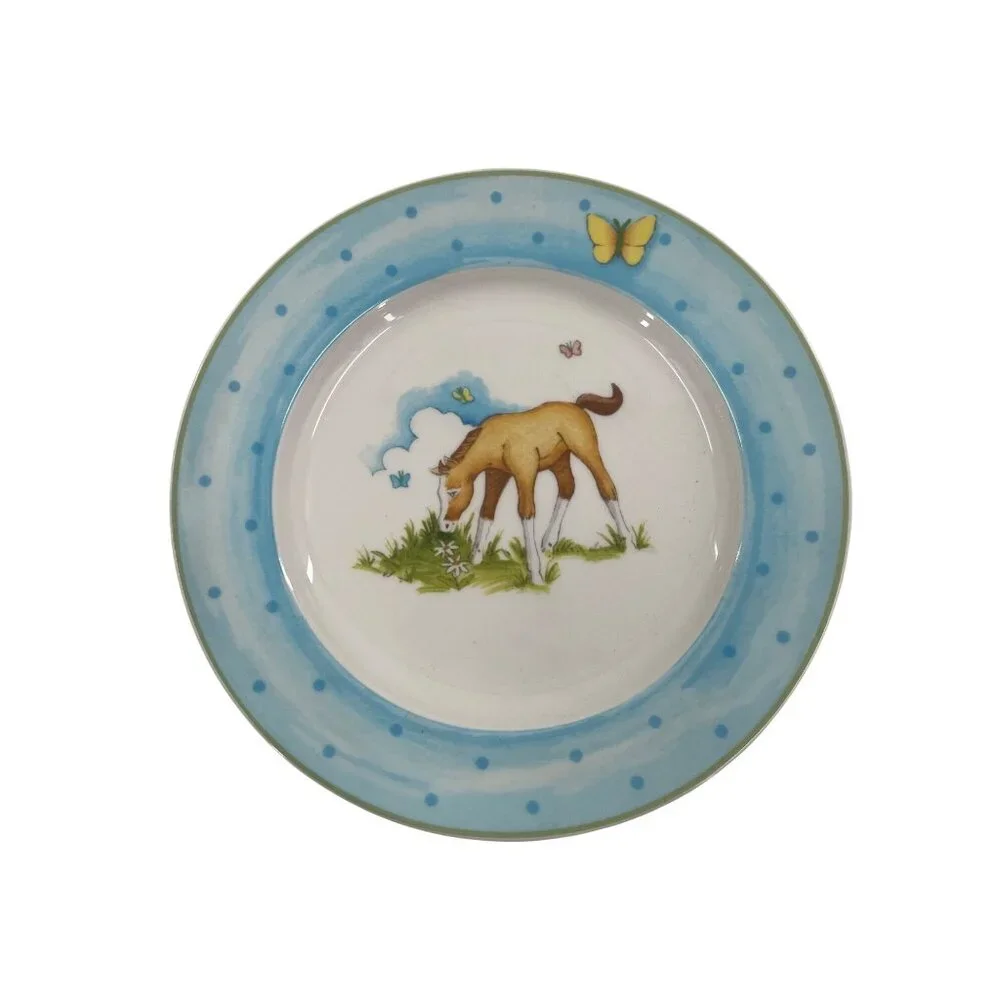 Reed & Barton Williamsburg Childs Porcelain Dinnerware Set Farmyard Friends